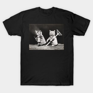 Kittens Vintage Gardening T-Shirt